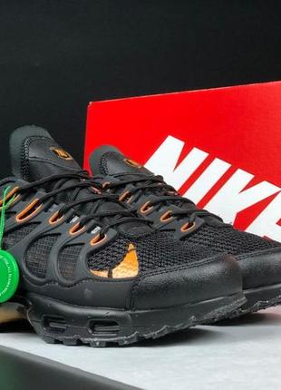 Кроссовки nike air max terrascape plus мужские, кроссовки найк аир макс плюс кожаные в сетку черные, найки