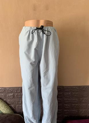 Розкішні штани брюки джогери розмір 48 50 голубого кольору6 фото