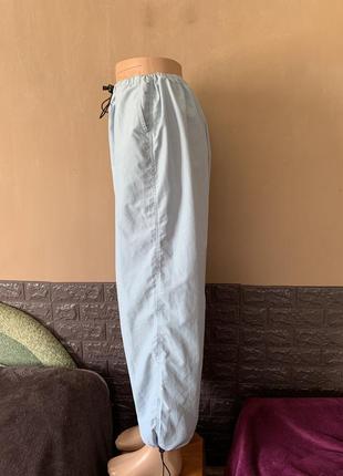 Розкішні штани брюки джогери розмір 48 50 голубого кольору8 фото