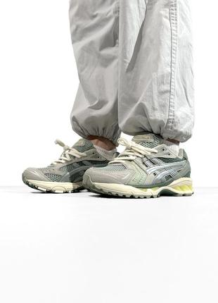 Asics gel-kayano 14 grey/mint 374 фото