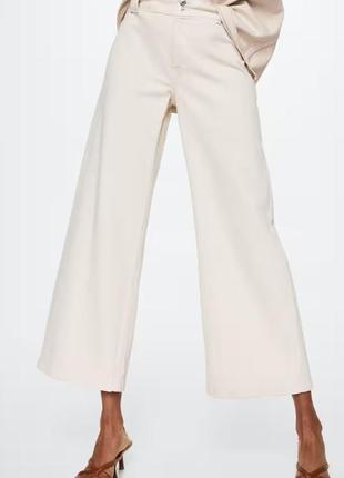 Джинси culotte cropper/mid waist mango 37181274 в стилі zara