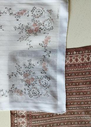 Lehner🤩 чудесные платочки, носовички 29-30 с нежным узором и люрексовыми полосками,...