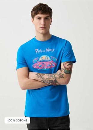 Футболка в стиле zara  ovs италия rick and morty