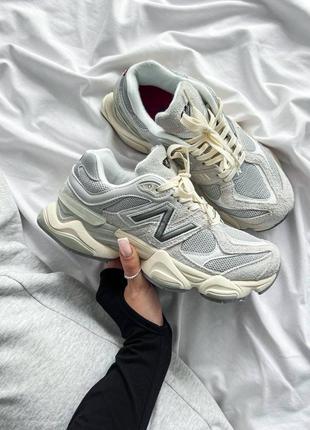 Женские кроссовки нью беланс 9060 / new balance 9060 lunar new year 'grey'