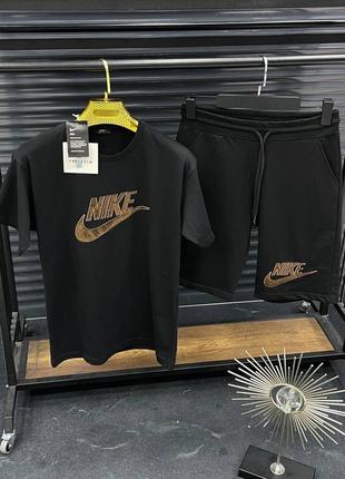 Летний мужской спортивный костюм футболка и шорты nike