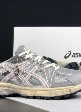 Чоловічі кросівки  asics gel kahana 8   сірі з бежевим