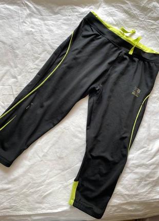 Лосини для бігу karrimor run, легінси для спорту, капрі, вкорочені спортивні штани з кишенею, обмін1 фото