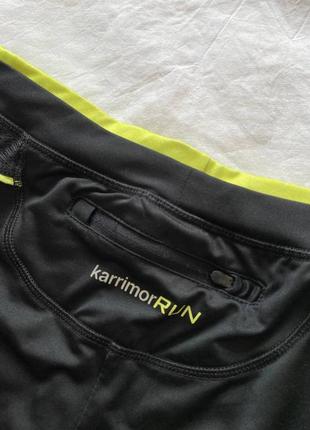 Лосини для бігу karrimor run, легінси для спорту, капрі, вкорочені спортивні штани з кишенею, обмін6 фото