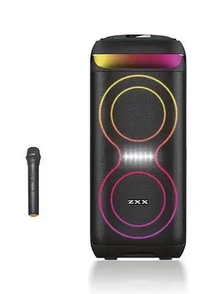 Акустична переносна колонка zxx-5505 40вт 6,5" 60х27х30см usb/tf/fm/bt/mic/aux