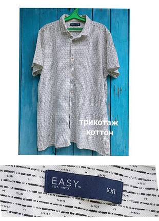 Натуральная трикотажная тенниска,l-xxl,easy