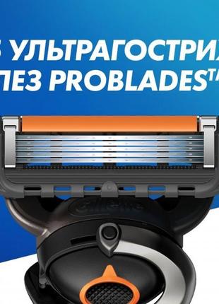 Змінні чоловічі касети для гоління (леза картриджі) gillette  proglide 4 шт6 фото