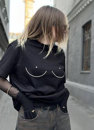 Футболка оверсайз tits zigzag