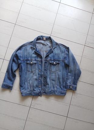Джинсовка куртка косуха пиджак oversize hm фирменная