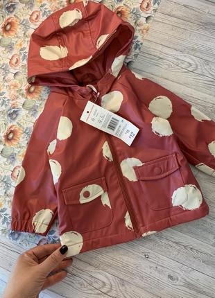 Нова вітровка на флісі 3-6міс.(68см)