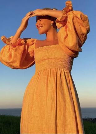 Sleeper atlanta сукня з льону.