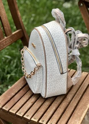 Рюкзак женский guess оригинал ellison backpack гесс белый в лого5 фото