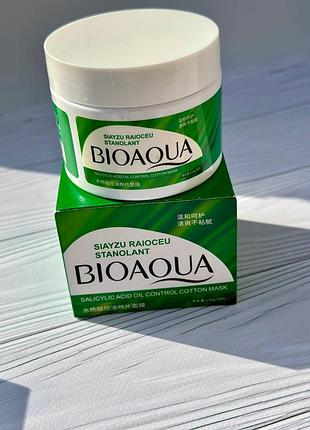 Маска-диски от прыщей и воспалений с салициловой кислотой bioaqua salicylic acid acne oil control cotton mask