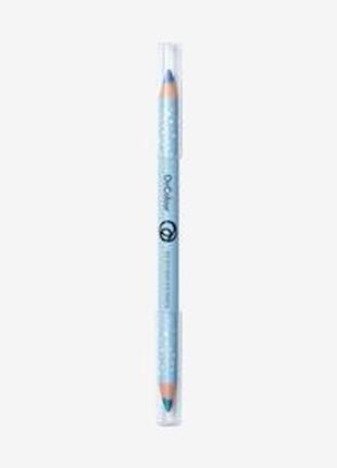 Двосторонній олівець для очей oncolour - крижана синьо1 фото