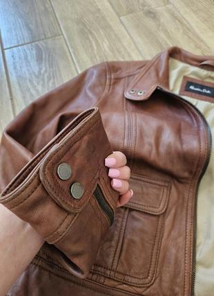 Шкіряна куртка massimo dutti9 фото