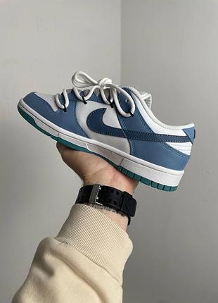 Кроссовки nike sb dunk low blue 3