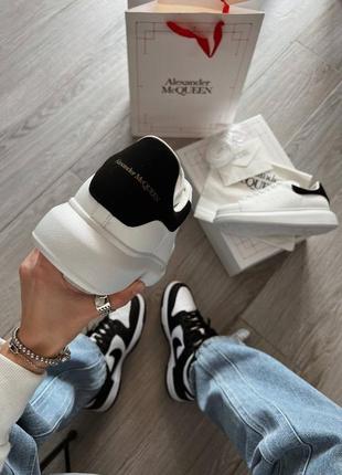Кроссовки alexander mcqueen oversized ivory black