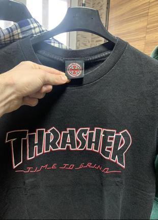 Thrasher x independent time to grind футболка