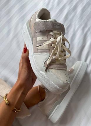 Дуже круті кеди adidas forum low “light pink/white”3 фото