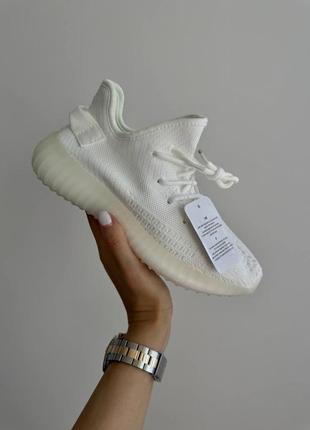 Жіночі кросівки адідас ізі буст 350 білі / adidas yeezy boost 350 « white »