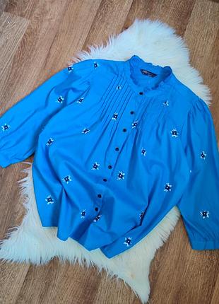 Блузка блуза сорочка вишивка котон m/l(14)