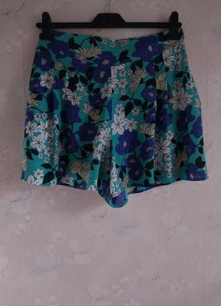 Жіночі короткі шорти red herring uk12 46р., m, віскоза, квітковий принт