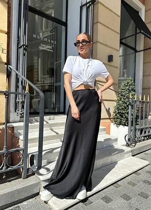 В наявності максі спідниця із шовку шовкова спідниця довга