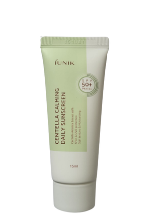 Iunik centella calming daily moisture suncreen 15 мл сонцезахисний крем з екстрактом центели