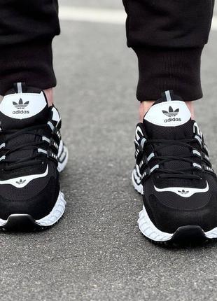 Кросівки чоловічі adidas чорні з білим5 фото