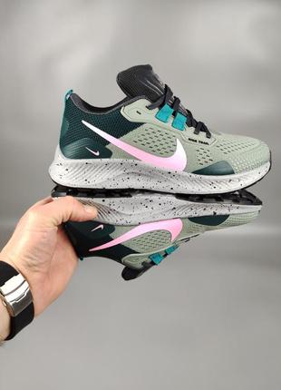 Кроссовки найк женские подростковые nike pegasus trail 3 gray black pink9 фото