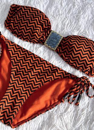 Купальник h&m Vows кирпичного цвета с рисунком