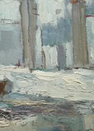 Индустриальный авангард пейзаж 1970х гг. народный худ. украины н.а.максименко (1924-2016гг.)7 фото