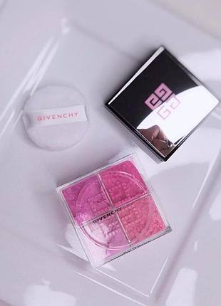 givenchy жінок оригінал балетки туфлі чешки 37 blush - розсипчаста пудра-рум'яна для обличчя#01 mousseline lilas