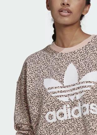 Жіночий леопардовий світшот originals adidas her studio london