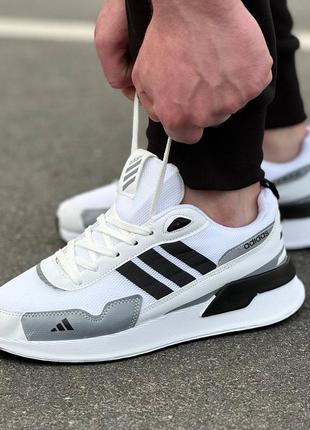 Кросівки чоловічі adidas білі3 фото