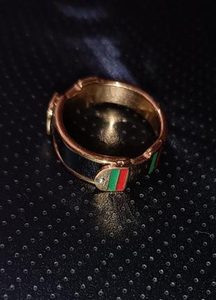 Красивое модное кольцо в стиле gocci нержавеющая сталь4 фото