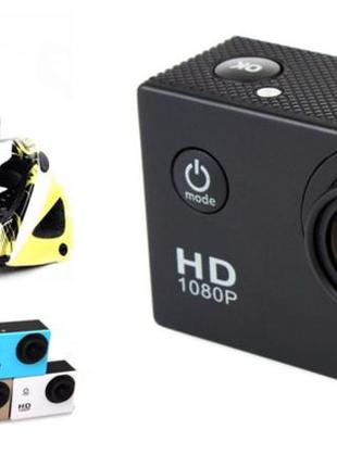 Екшн-камера a7 fullhd + аквабокс + повний комплект реєстратора + кріплення на шолом10 фото