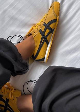 Не реально круті кросівки asics onitsuka tiger mexico 66 yellow5 фото