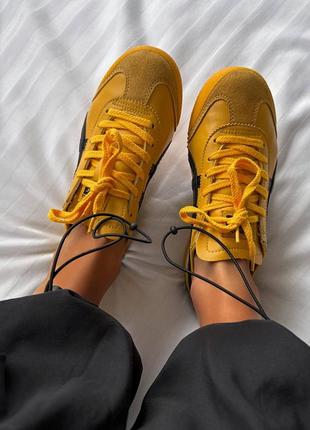 Не реально круті кросівки asics onitsuka tiger mexico 66 yellow8 фото