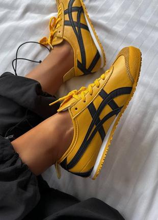 Не реально круті кросівки asics onitsuka tiger mexico 66 yellow10 фото