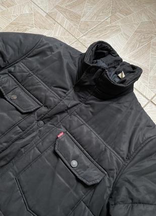 Пуховик y2k vintage thermore levi’s logo puffer down jacket black2 фото