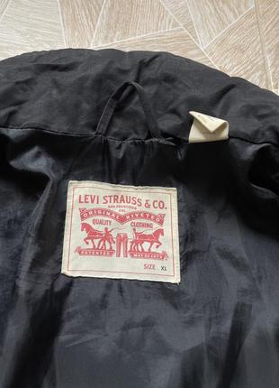 Пуховик y2k vintage thermore levi’s logo puffer down jacket black9 фото