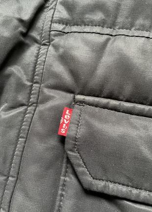 Пуховик y2k vintage thermore levi’s logo puffer down jacket black4 фото