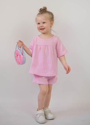 4 кольори🌈муслиновый комплект летний, муслиновый костюм легкий, летний комплект из...