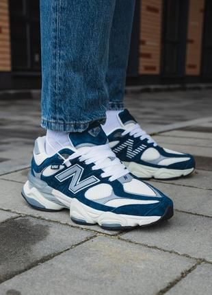 New balance 9060 blue/white3 фото