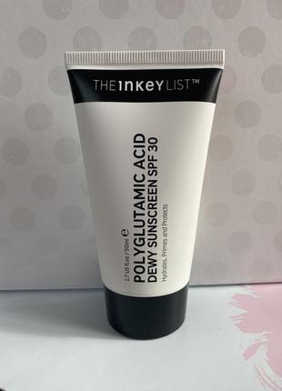 Оригинальный увлажняющий солнцезащитный крем inkey list polyglutamic acid dewy sunscreen spf30